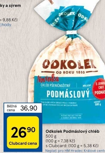Chléb podmáslový Odkolek