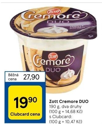 Dezert Cremore Duo Zott
