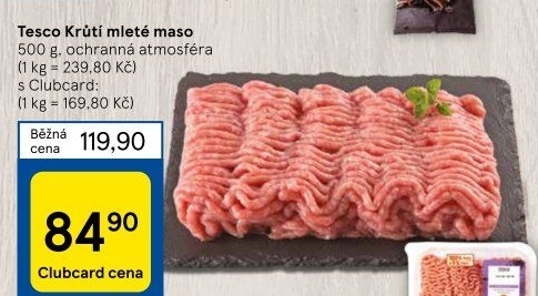 Krůtí mleté maso Tesco