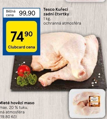Kuřecí čtvrtky Tesco