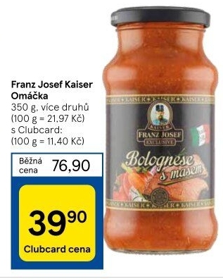 Omáčky na těstoviny Exclusive Franz Josef Kaiser