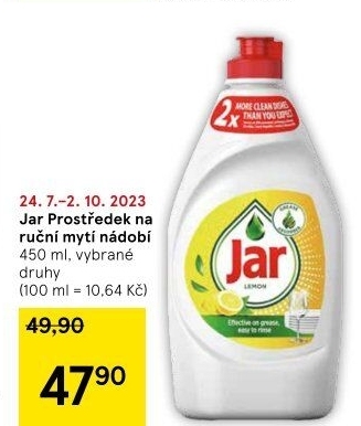 Prostředek na nádobí Jar