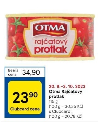 Rajčatový protlak Otma