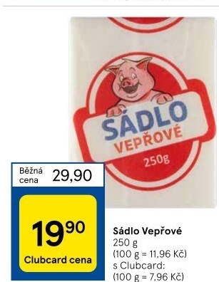 Sádlo vepřové škvařené