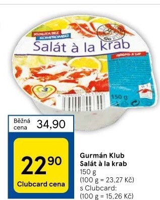 Salát a la krab Gurmán Klub