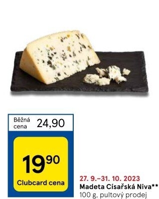 Sýr Niva císařská 50% Madeta