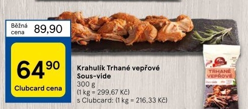 Vepřové trhané maso sous vide Krahulík