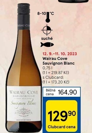 Víno Sauvignon Blanc Wairau Cove