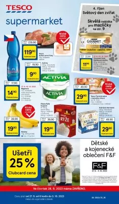 akční leták Tesco 27.9.2023-3.10.2023