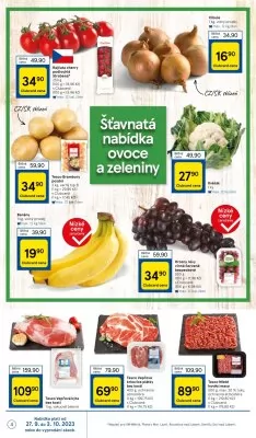 akční leták Tesco 27.9.2023-3.10.2023