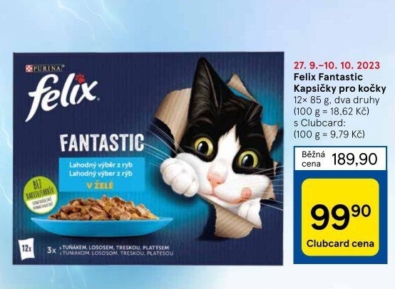 Kapsičky pro kočky Fantastic Felix Purina