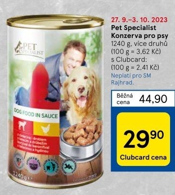 Konzerva pro psy Pet Specialist