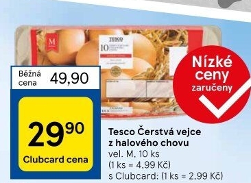 Vejce M Tesco