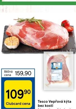 Vepřová kýta bez kosti Tesco