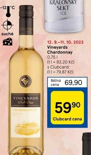 Víno Chardonnay World Wines Vineyards