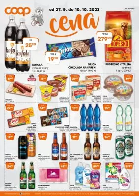 akční leták COOP 27.9.2023-10.10.2023