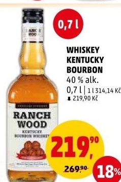 Bourbon whisky Ranch Wood Kentucky