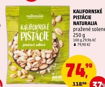 Pražené pistácie kalifornské Naturalia