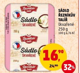 Sádlo škvařené Řezníkův talíř