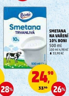Smetana na vaření Boni 10%