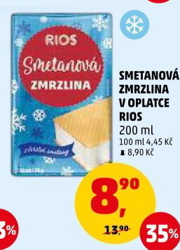 Smetanová zmrzlina Rios