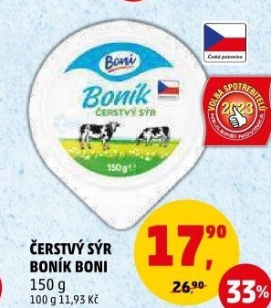 Sýr čerstvý Boník Boni
