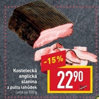 Anglická slanina kostelecká