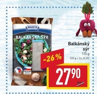 Balkánský sýr Madeta