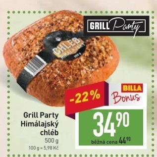 Chléb himálajský Grill Party