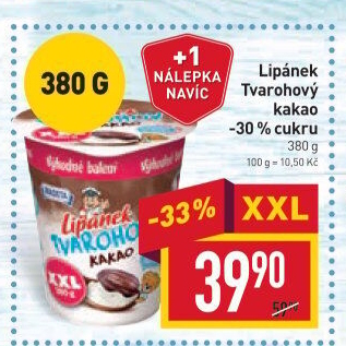 Dezert Lipánek tvarohový Madeta