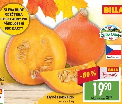 Dýně Hokaido Česká farma