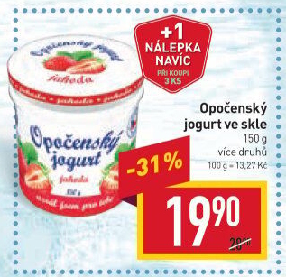 Jogurt ochucený Opočenský Bohemilk