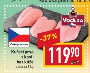 Kuřecí prsa s kostí Vocílka