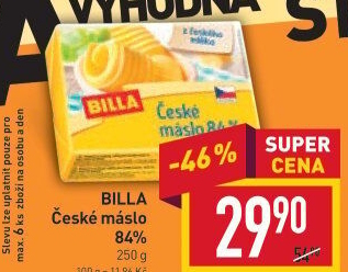 Máslo Billa