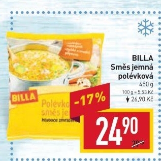 Směs polévková mražená Billa