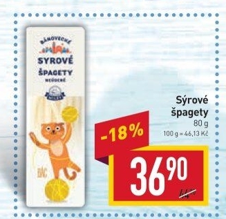 Sýrové špagety Milsy