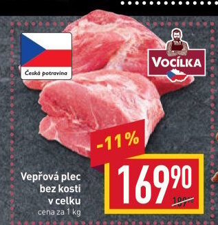 Vepřová plec bez kosti Vocílka