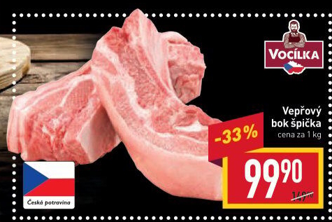 Vepřový bok špička Vocílka