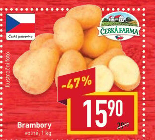 Brambory konzumní Česká farma