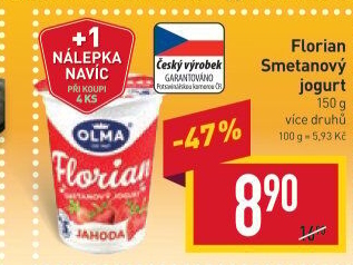 Jogurt smetanový Florian Olma