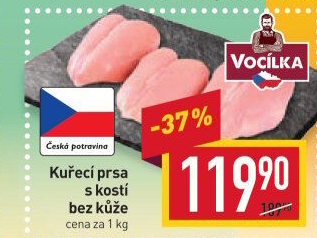 Kuřecí prsa s kostí Vocílka