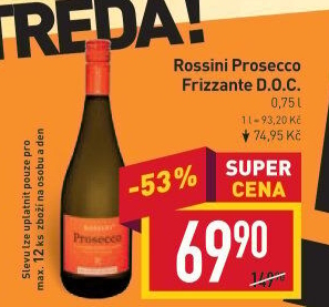 Prosecco DOC Frizzante Rossini