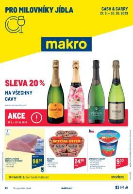 akční leták Makro 27.9.2023-10.10.2023