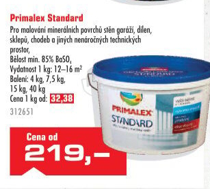 Interiérová barva Standard Primalex