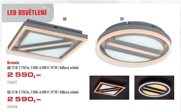 LED stropní svítidlo Gremin Rabalux