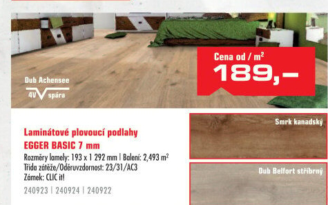 Plovoucí podlaha Egger