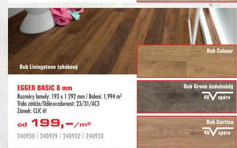 Plovoucí podlaha Egger