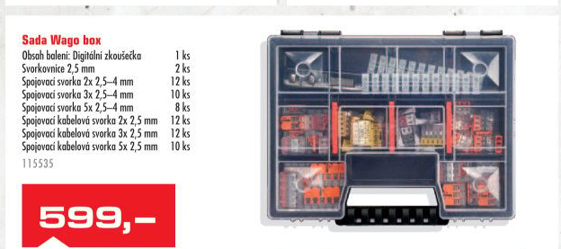 Sada elektro komponentů Wago