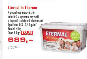 Termoizolační malířská barva IN Thermo Eternal