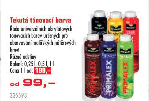 Tónovací barvy Primalex